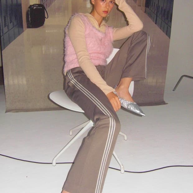 기준 부츠컷 트레이닝팬츠 