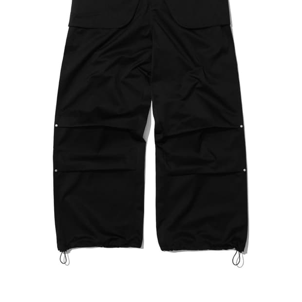 2WAY BELTED LAYERED PARACHUTE PANTS