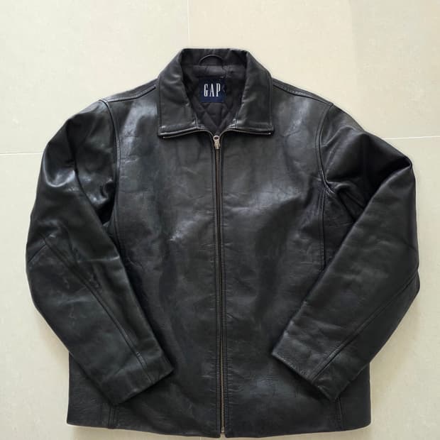 올드 갭 레더 풀업 자켓