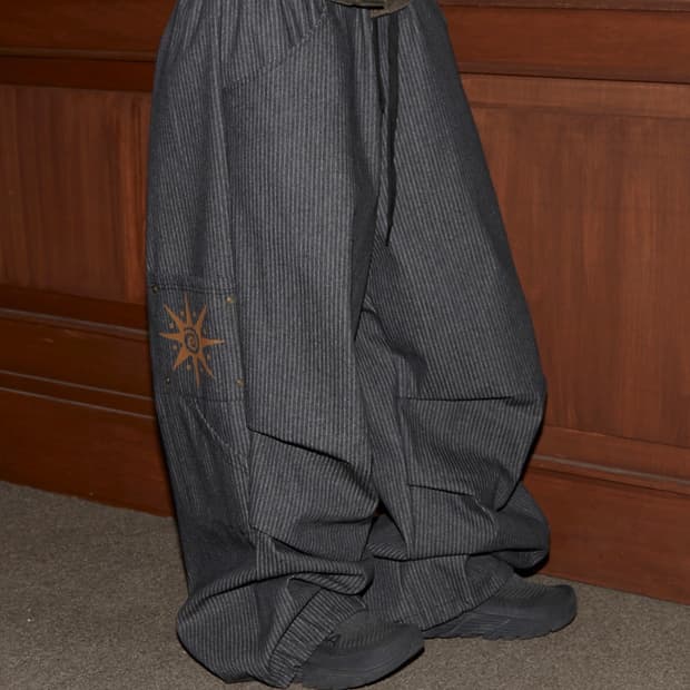 RUNTZ- BURNING MEGA WIDE STRIPE DENIM