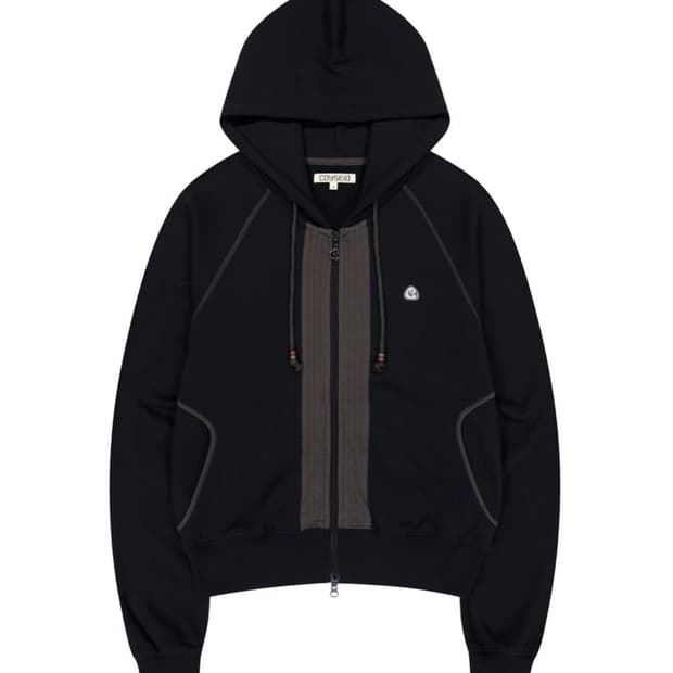 코이세이오 퍼커링 후드집업 블랙 1사이즈