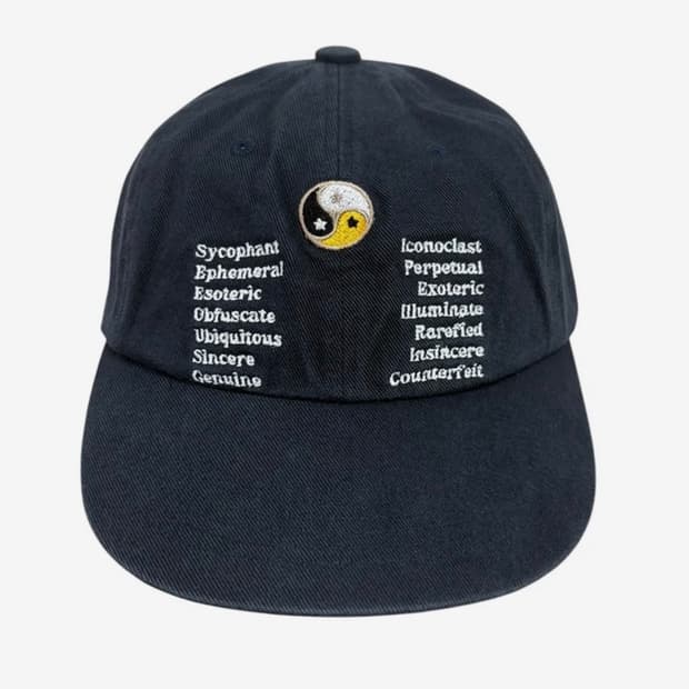 패슬 Yin Yang Washed Cap Dark Navy 일자챙 모자