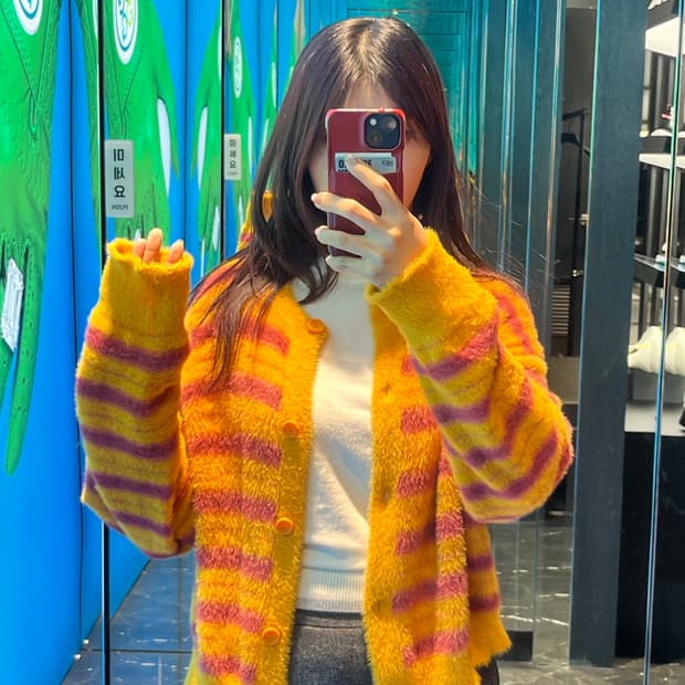 리바이스 레인보우샤베트 가디건