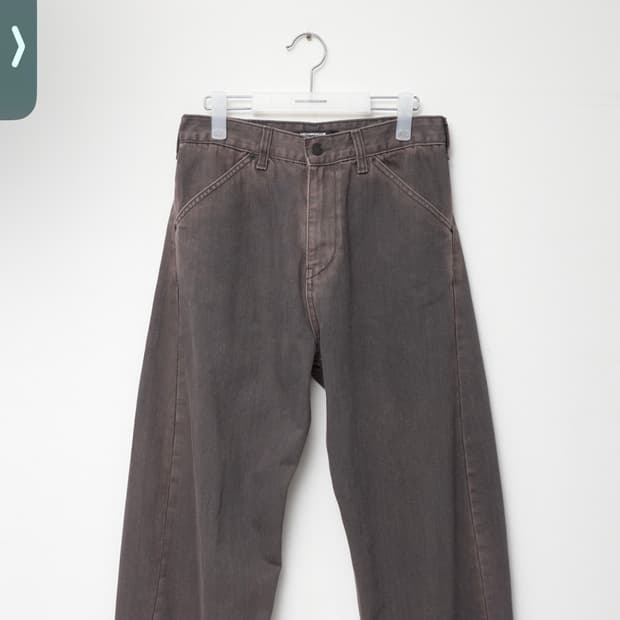 해칭룸 Curve Jeans Washed Charcoal