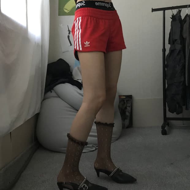 아디다스 레드 쇼츠