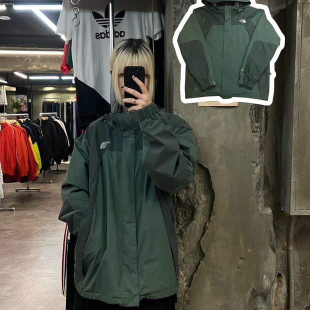 노스페이스 점퍼 그린 100 #csz1995