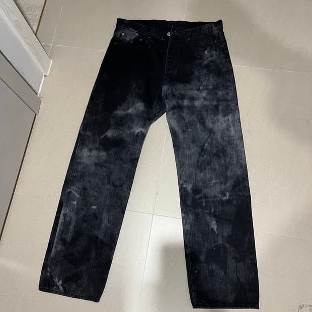 언유즈드 블랙 워시드 데님 3 사이즈