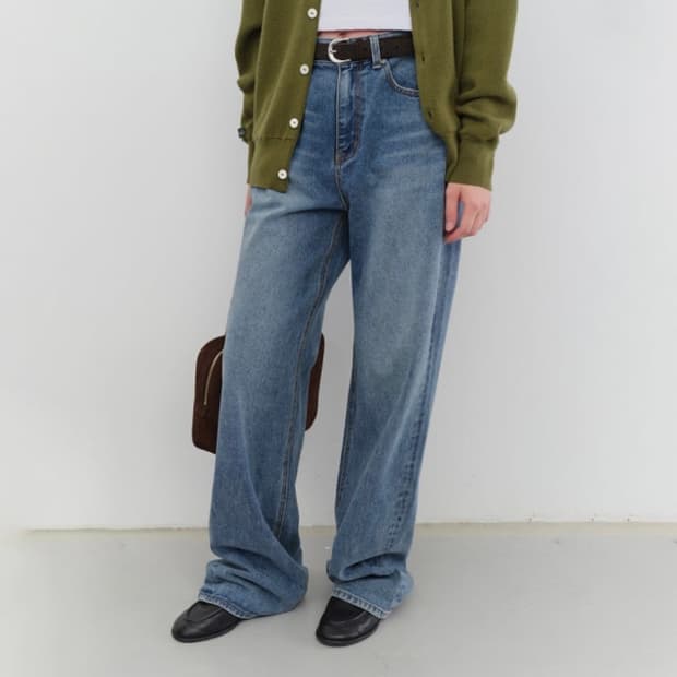 던스트 RELAXED WIDE JEANS_UDPA6A208 클래식 블루