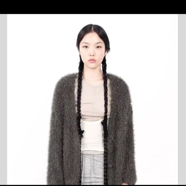 샵페어리 퍼 가디건 Black <<품절>>