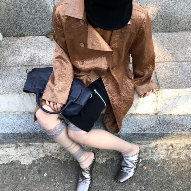 crinkle double trench jk 