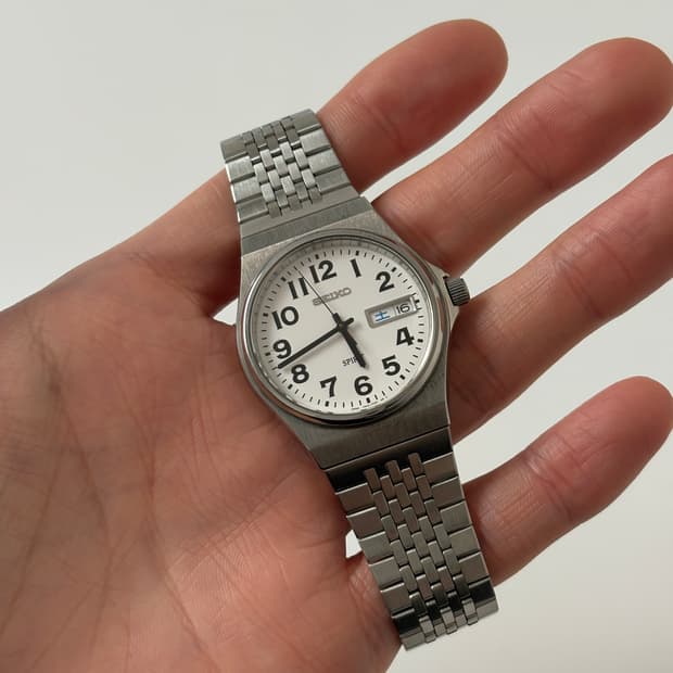 1990s Spirit Arabic Index Silver Quartz 