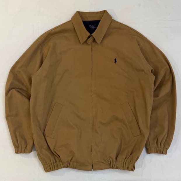 폴로 랄프로렌 일본판 블루종 스윙탑 봄버자켓 브라운