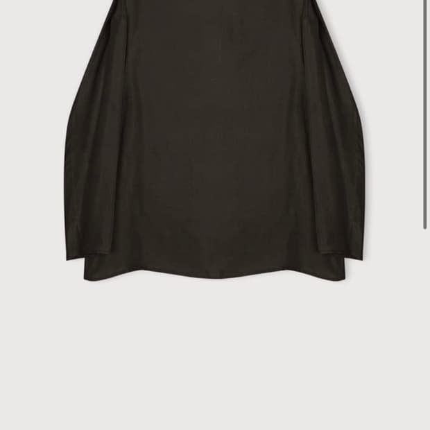 에토스 큐프라 실루엣 블라우스 딥브라운 새상품