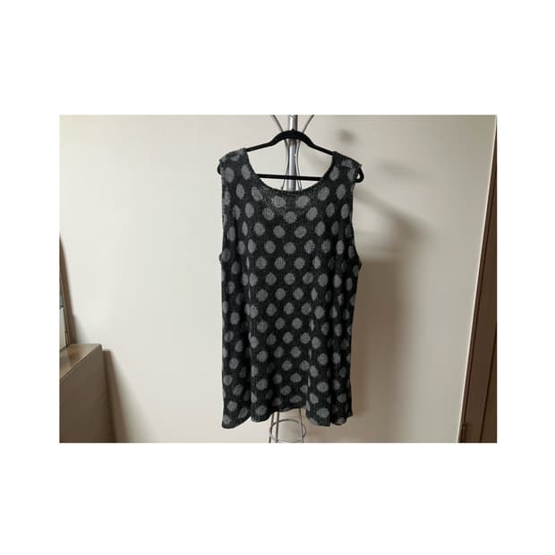 vintage dot sleeveless onepiece
