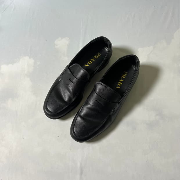 Prada classic strap loafers shoes