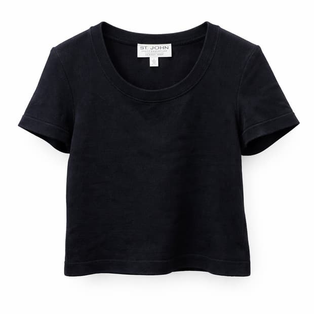 ST. JOHN 스포츠 에센셜 반팔티 P사이즈