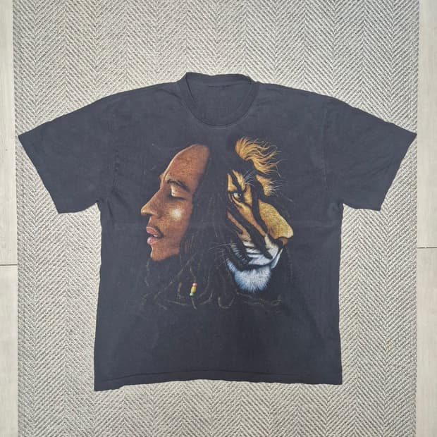 90s 밥말리 싱글스티치 티셔츠 (2XL)