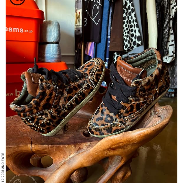 ASH Leopard Calf-Hair Studs Sneakers