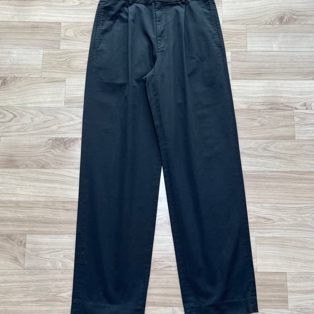 SEW 원 플리트 코튼 팬츠(차콜) 2사이즈