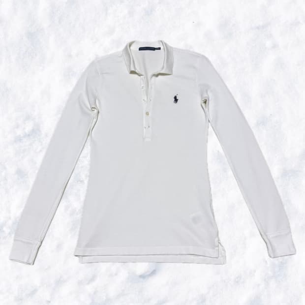 폴로 랄프로렌 화이트 긴팔 