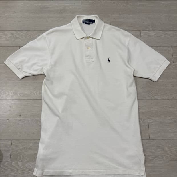 폴로 랄프로렌 포니 화이트 카라티 S