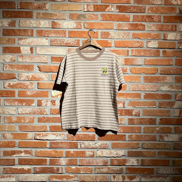 90s USA 빈티지 문아이즈 스트라이프 반팔 티셔츠