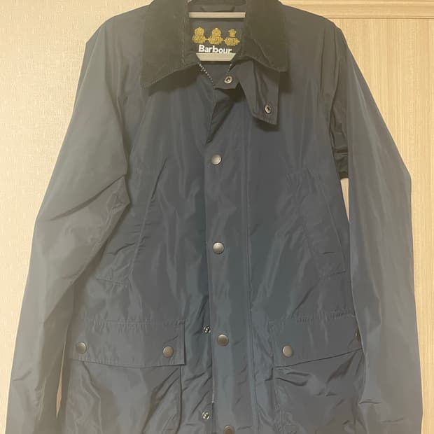 바버 네이비 비데일 나이론 자켓