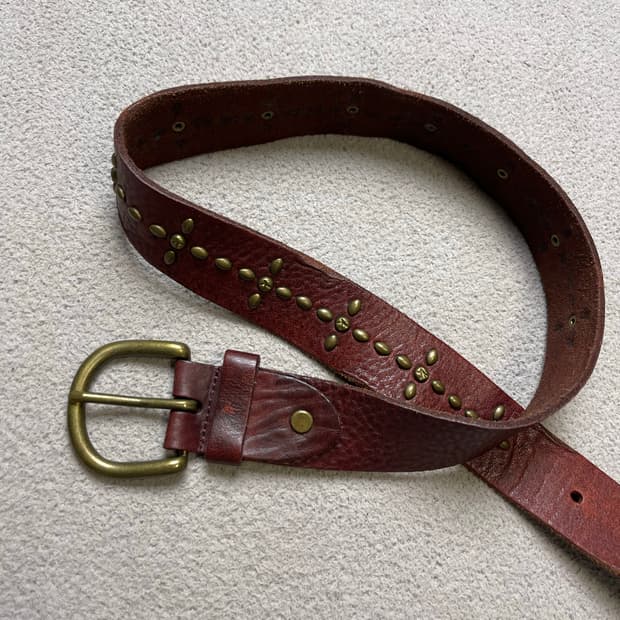 쟈딕앤볼테르 소가죽벨트 