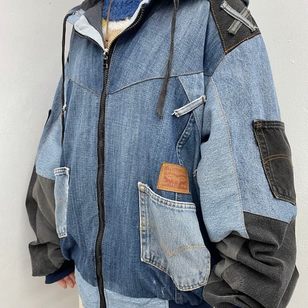 리바이스 데님 커스텀 자켓 