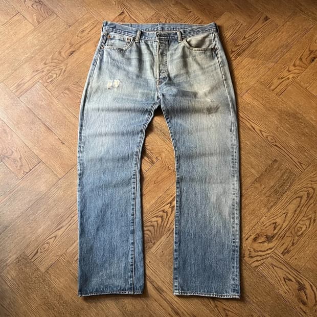 [36]리바이스 501 빈티지 데미지드 데님 팬츠