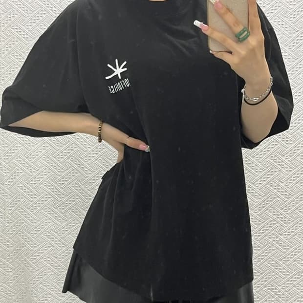 소프트오피스 빈티지 캐주얼 스트릿 커뮤니티 반팔티 L C13678