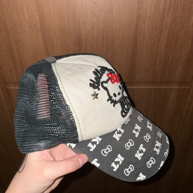 헬로키티 메쉬 트러커캡