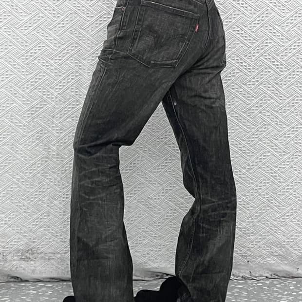 리바이스 517-09 올드스쿨 빈티지 흑청 데님팬츠 32인치 C07672