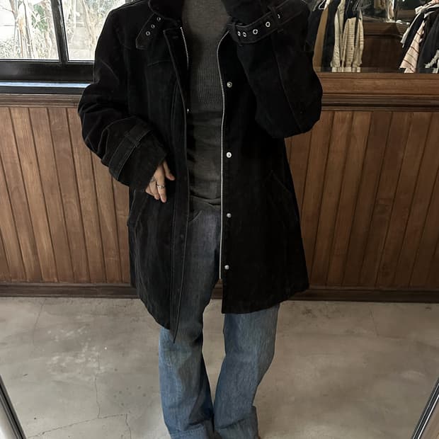 LOUIS CHAVLON fur heavy cotton jacket