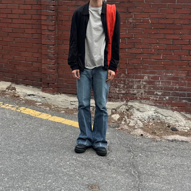 코스 울 저지 보머 재킷