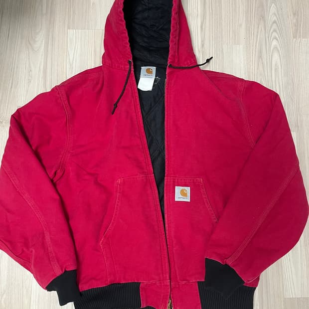칼하트 J130 레드 액티브 자켓