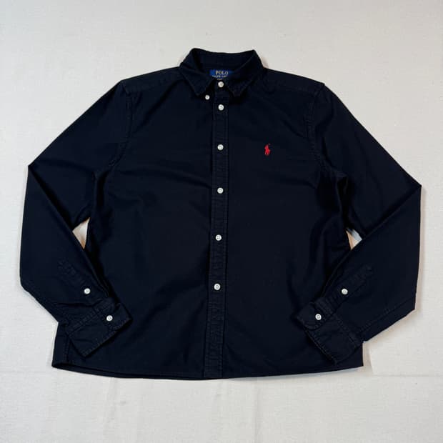 여M) 폴로 랄프로렌 블랙 가먼트다잉 옥스포드 셔츠 신형