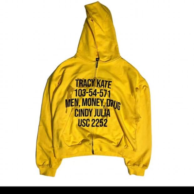 파코서플라이 옐로우 후드집업