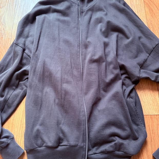 오라리 슈퍼 하이게이지 스웻 집 블루종 25AW 다크 브라운 4