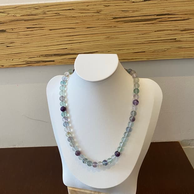 빈티지 플로우라이트 원석 목걸이