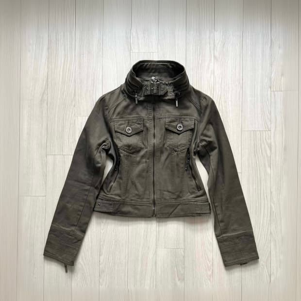 Cecil McBee 세실맥비 하이넥 버클 자켓 아카이브 y2k 갸루