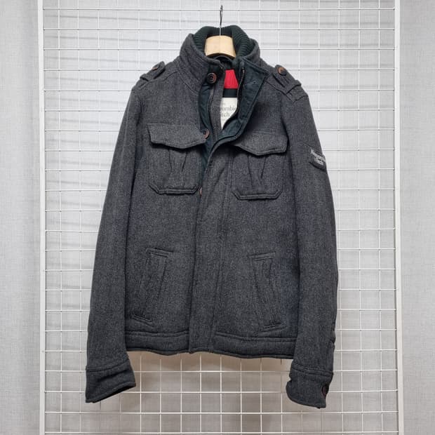 아베크롬비 남성 누빔 집업자켓