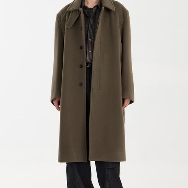 유스 맥코트 Mac Coat - Khaki brown