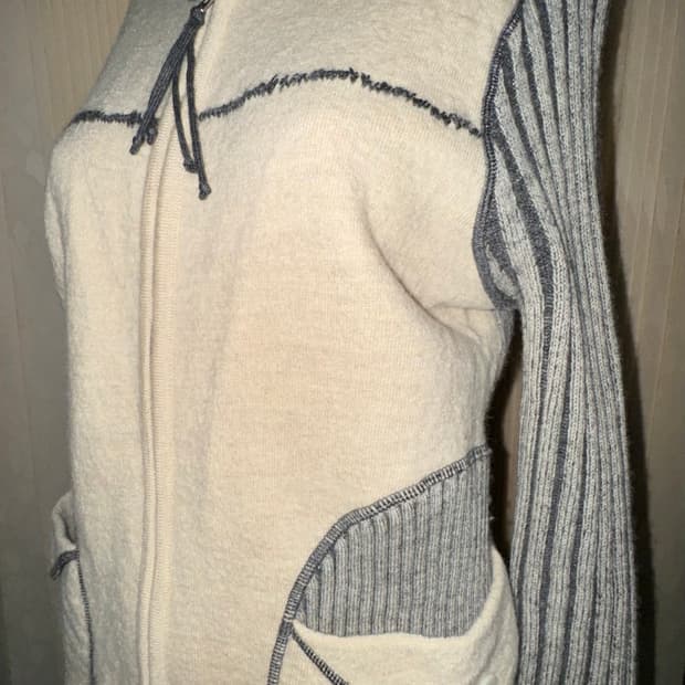 택포) 빈티지 니트 집업