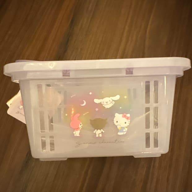 산리오 바구니 퍼플 