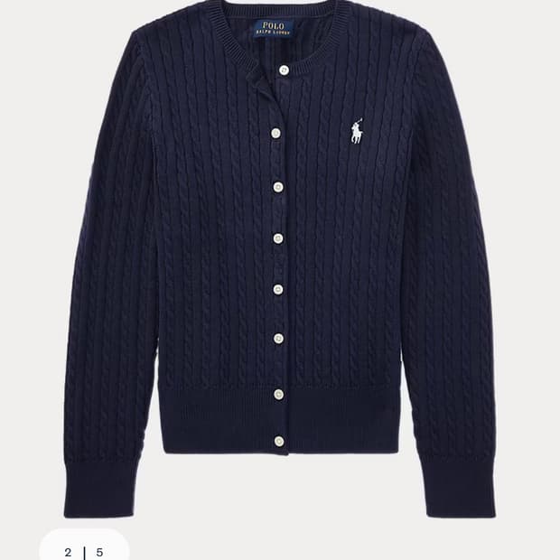 폴로 걸즈 가디건 네이비 XL
