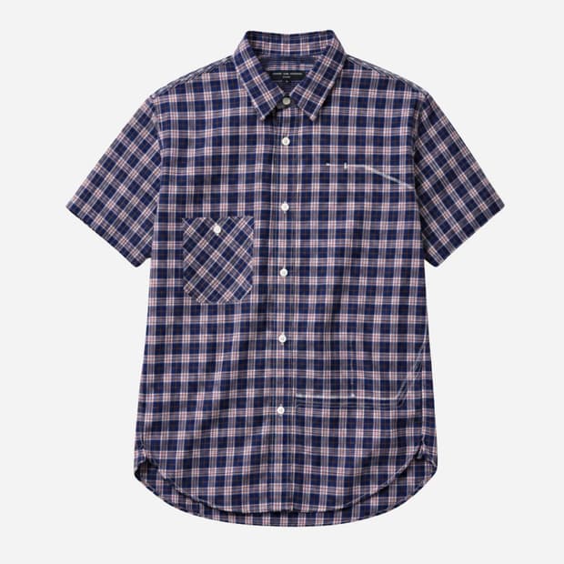 COMME des GARÇONS HOMME 패치워크 체크셔츠