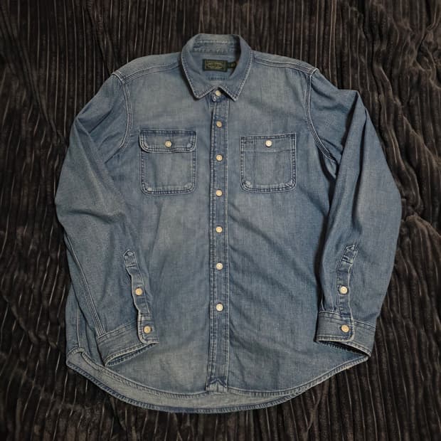 폴로 컨트리 데님 워크셔츠 L