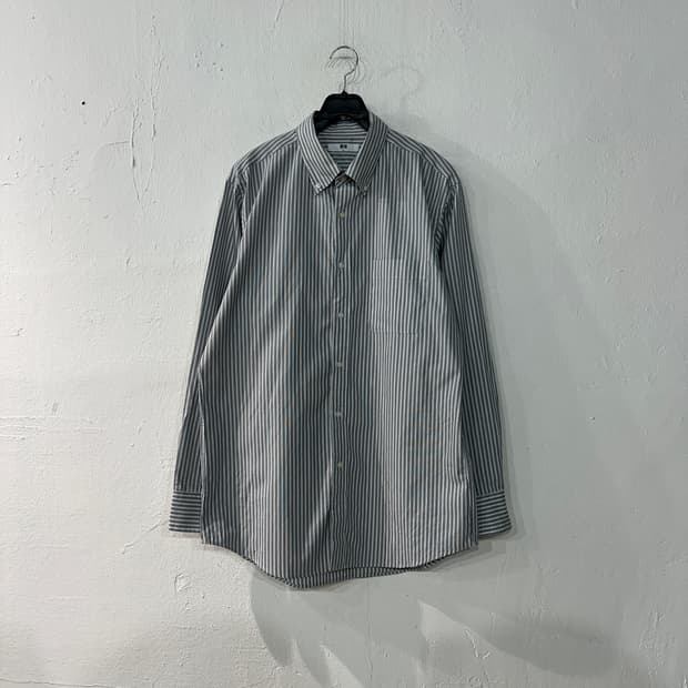 유니클로 스트라이프 셔츠 L