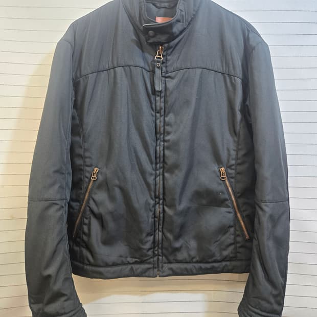 휴고보스 라이더 바이커 자켓 블랙